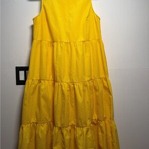 Yellow Tiered Girls' Dress